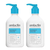 AmLactin Intensive Healing Body Lotion - Therapeutic Lotion for Extremely Dry Skin - No-Scrub Exfoliator with 15% Lactic Acid AHA and Ceramides, 7.9 oz (Pack of 2) (Packaging May Vary)