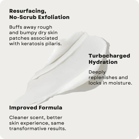 AmLactin KP Bumps Be Gone - Therapeutic Body Cream for Keratosis Pilaris - No-Scrub Exfoliator and Body Moisturizer for Dry Skin with 15% Lactic Acid AHA, 3 oz (Packaging May Vary)